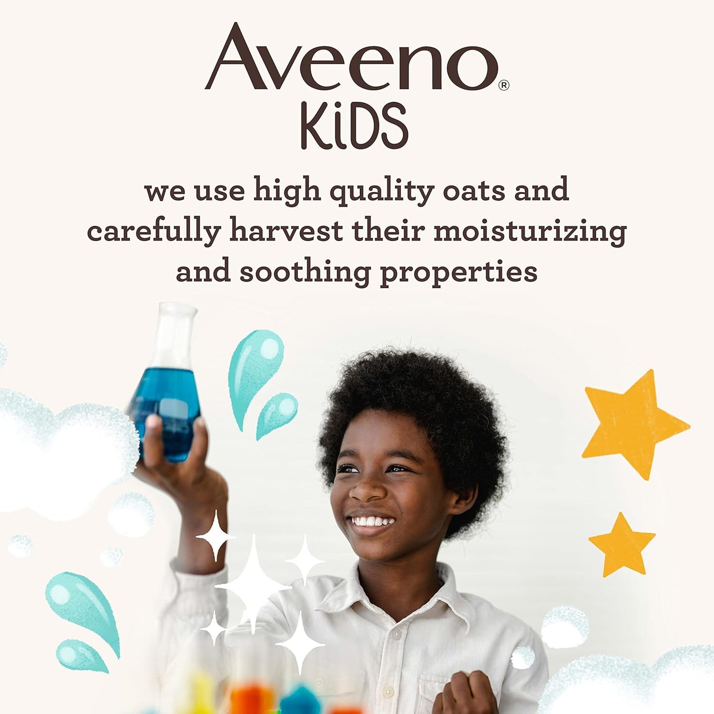 Aveeno Kids 2-In-1 Hydrating Shampoo & Conditioner, Gently Cleanses, Conditions & Detangles Kids Hair, Formulated with Oat Extract, for Sensitive Skin & Scalp, Hypoallergenic, 12 Fl. Oz