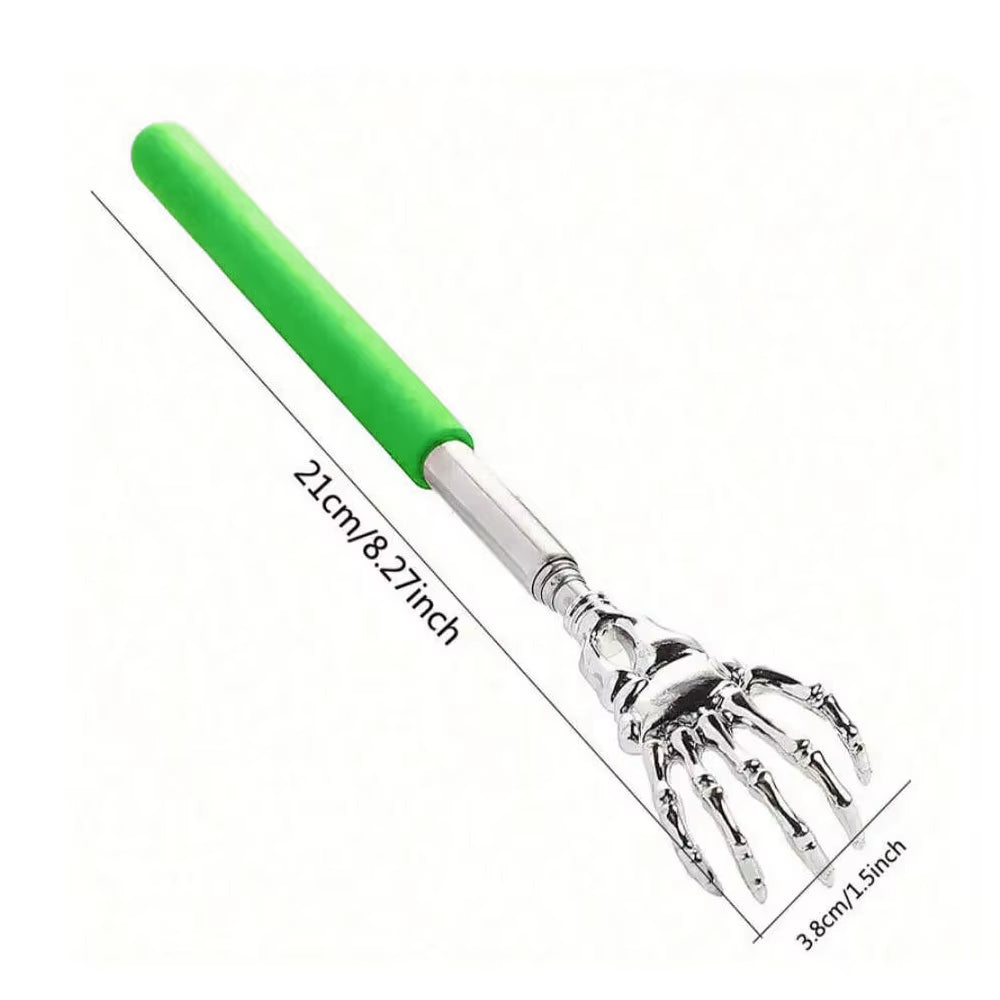 Portable Stainless Steel Telescopic Back Scratcher Extendable Scratcher Back Massager Tool for Blood Circulation Relax Health