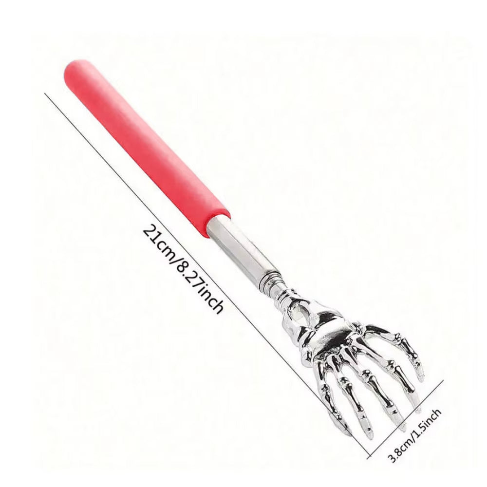 Portable Stainless Steel Telescopic Back Scratcher Extendable Scratcher Back Massager Tool for Blood Circulation Relax Health