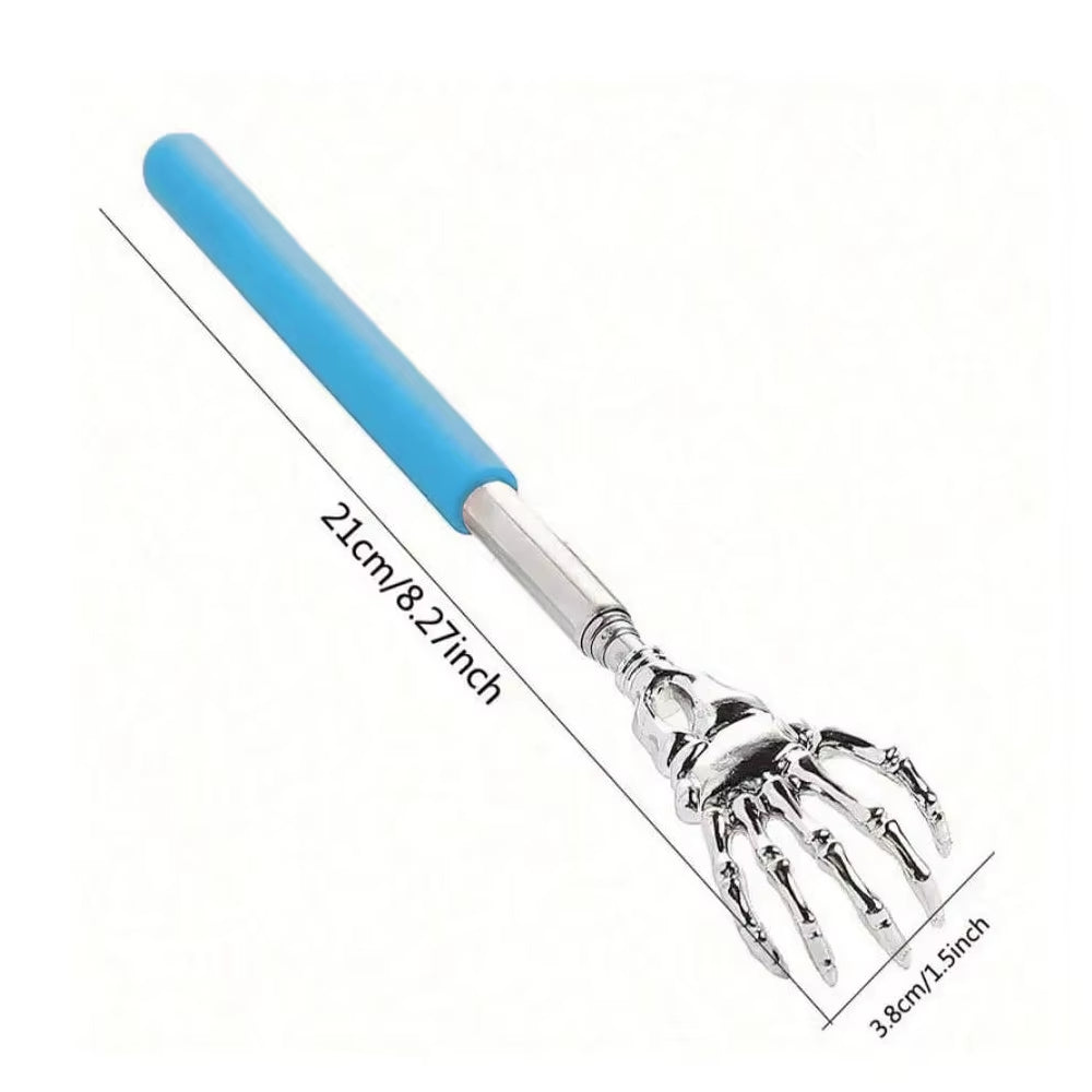 Portable Stainless Steel Telescopic Back Scratcher Extendable Scratcher Back Massager Tool for Blood Circulation Relax Health