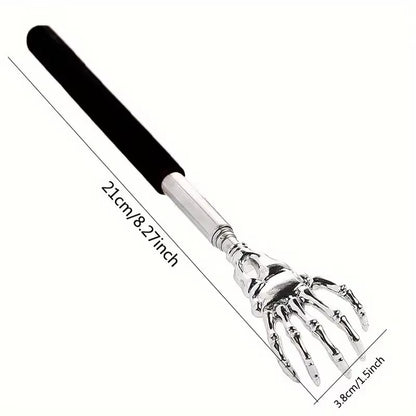 Portable Stainless Steel Telescopic Back Scratcher Extendable Scratcher Back Massager Tool for Blood Circulation Relax Health
